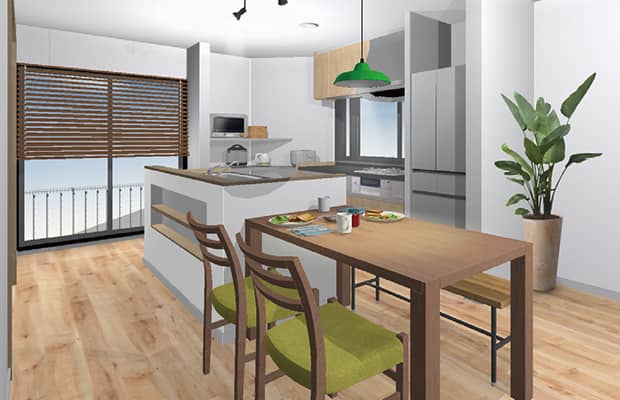 リノベーション後のリビング