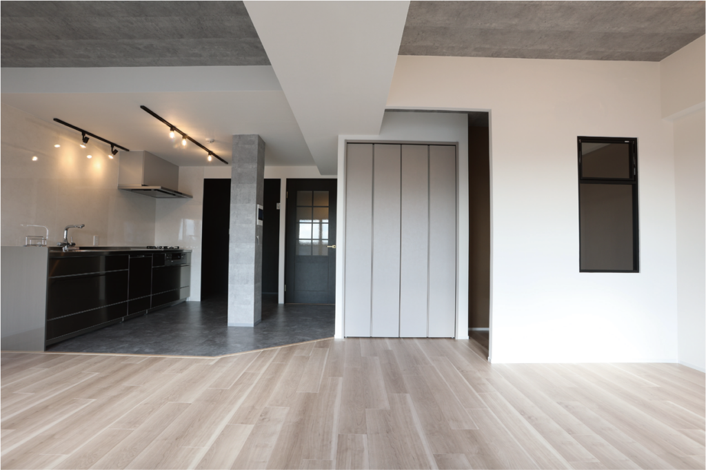 3LDKの壁をなくして、家族みんなが集まれる広いLDKと勉強スペースへ